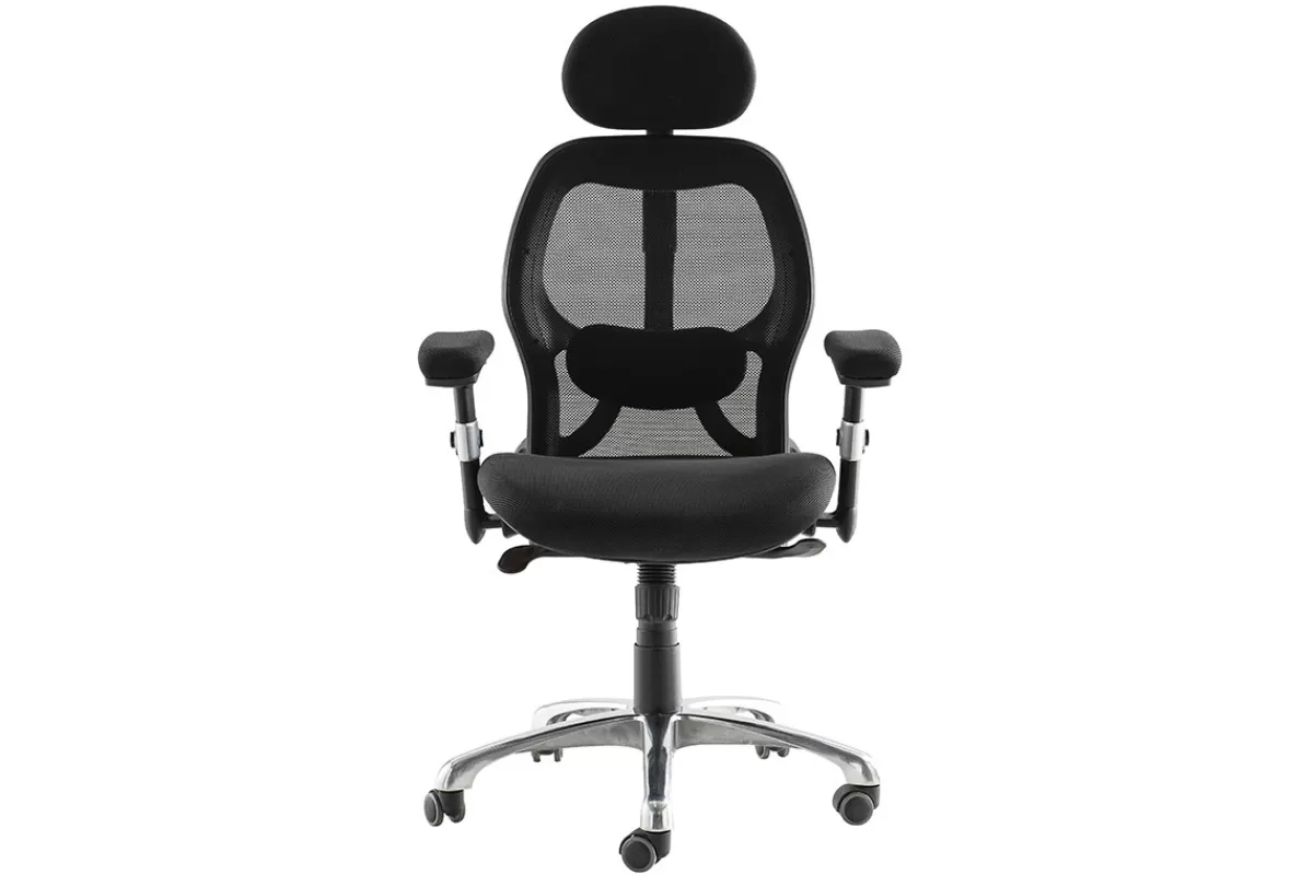 Miliboo Silla De Oficina | Sillón De Oficina Ergonómico-Silla de oficina ergonómica negra Ultimate v2 plus
