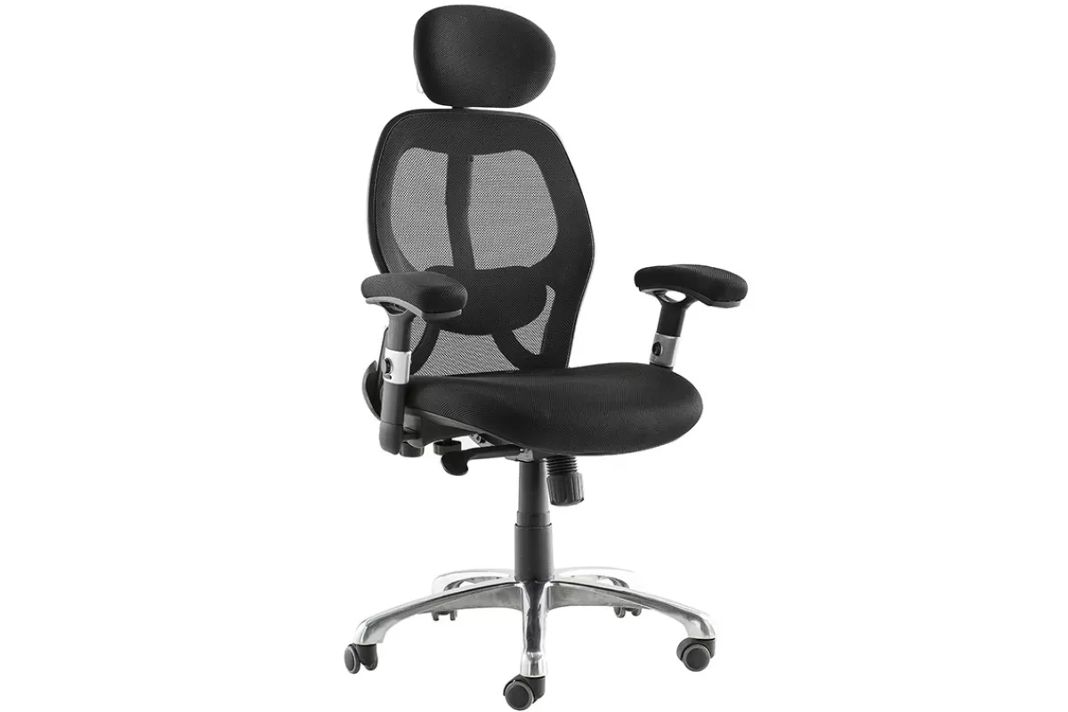 Miliboo Silla De Oficina | Sillón De Oficina Ergonómico-Silla de oficina ergonómica negra Ultimate v2 plus