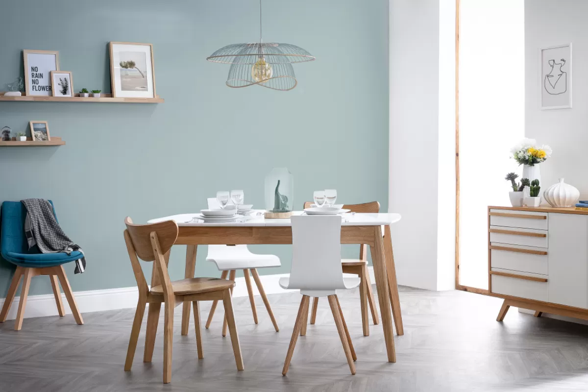 Miliboo Sillas Modernas | Sillas De Madera-Sillas diseño roble LEENA (lote de 2)