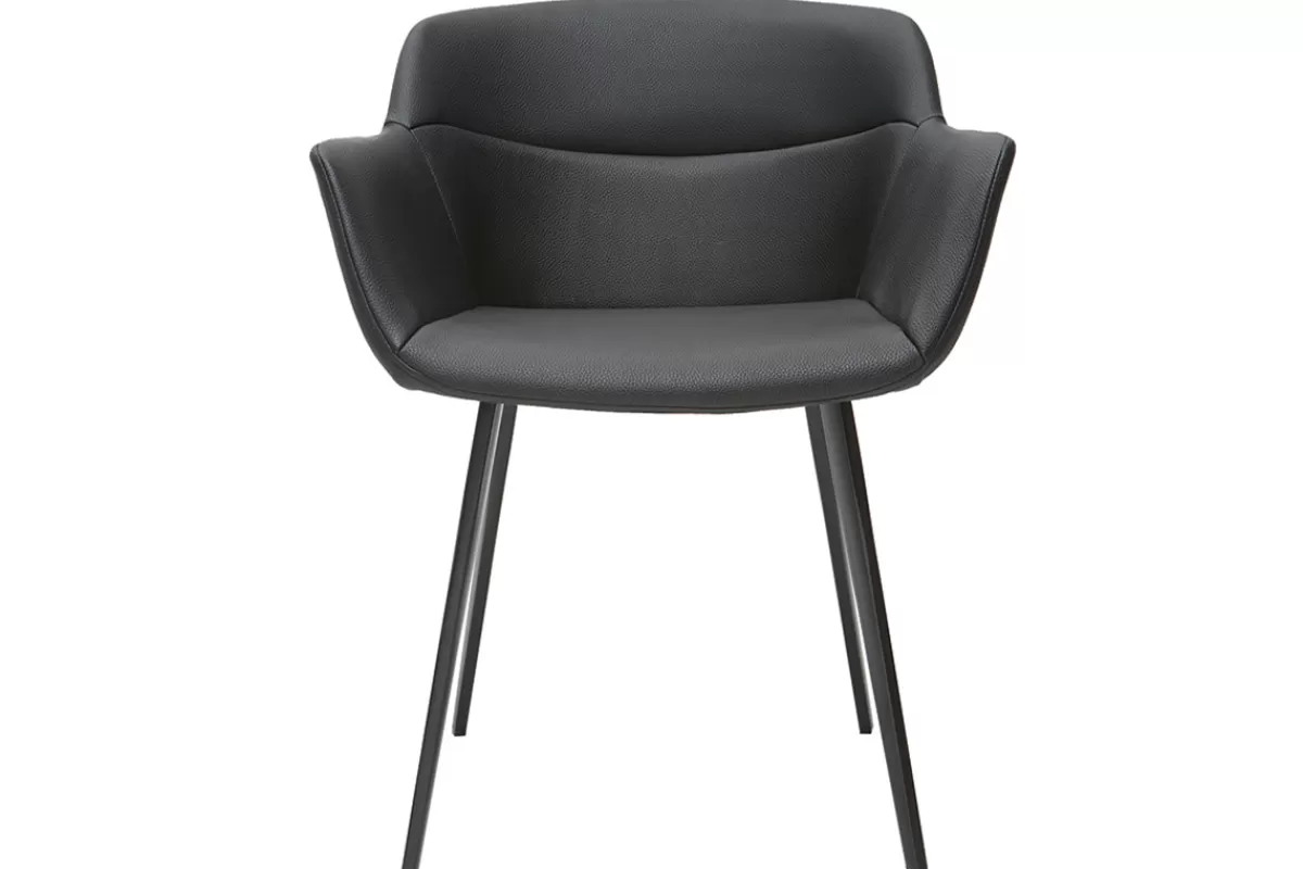 Miliboo Sillas Modernas-Sillas modernas negras (lote de 2) NERO