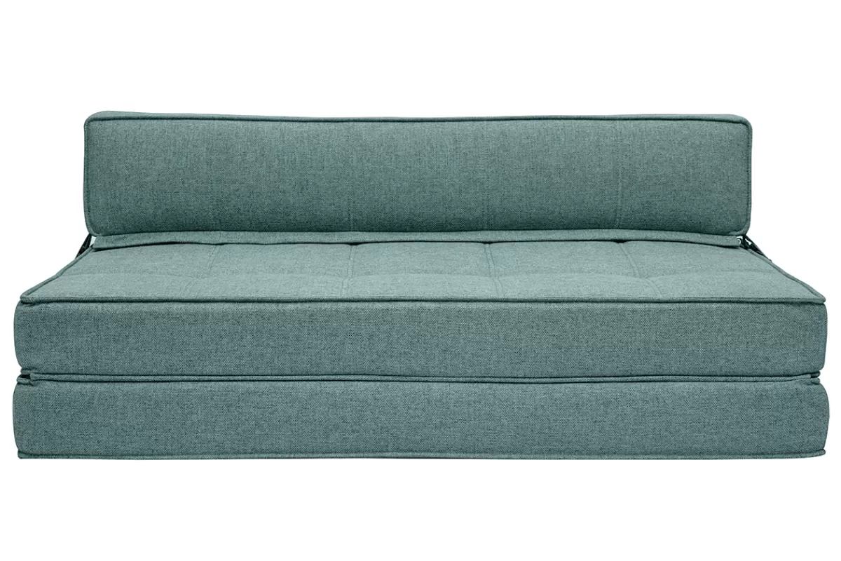 Miliboo Sillones Cama-Sillón cama 2 plazas de tela verde grisáceo KATY