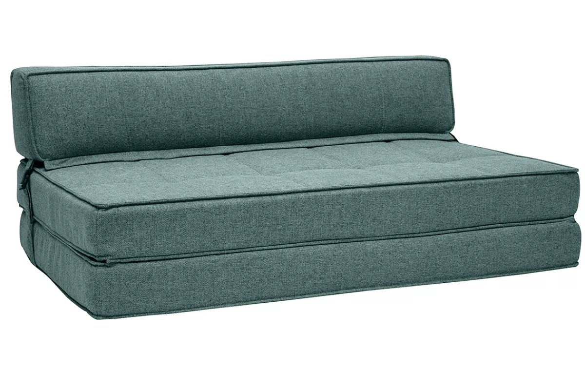 Miliboo Sillones Cama-Sillón cama 2 plazas de tela verde grisáceo KATY