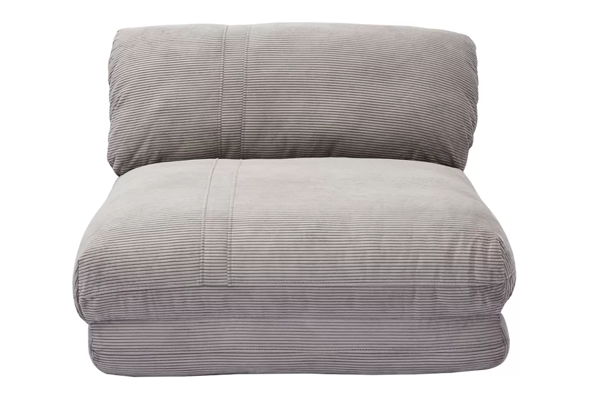 Miliboo Sillones Cama-Sillón cama de 1 plaza pana gris claro SPENCER