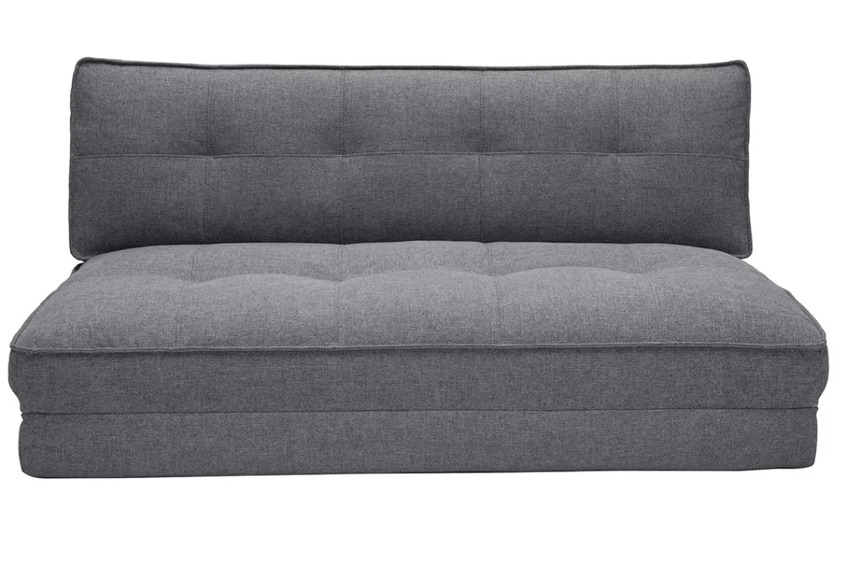 Miliboo Sillones Cama-Sillón cama de 2 plazas convertible en tela gris SALLY