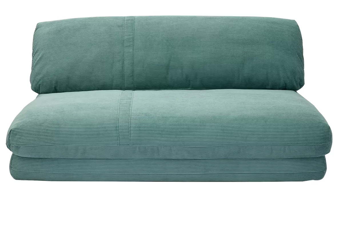 Miliboo Sillones Cama-Sillón cama de 2 plazas de pana verde celadón SPENCER