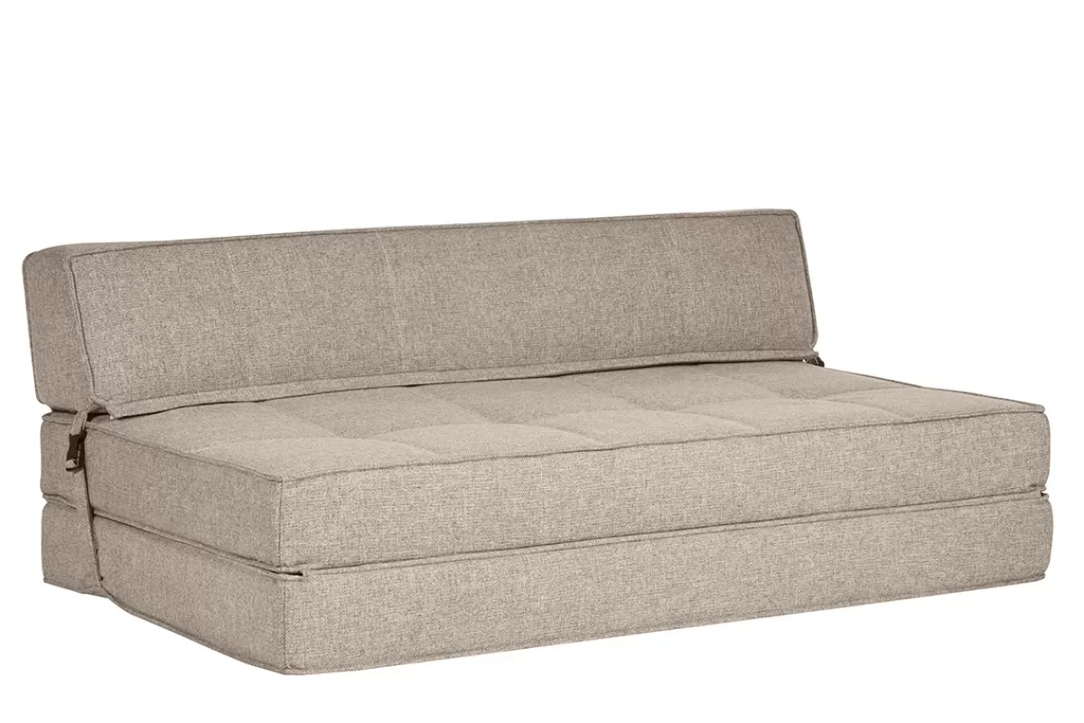 Miliboo Sillones Cama-Sillón cama de 2 plazas de tela color topo KATY