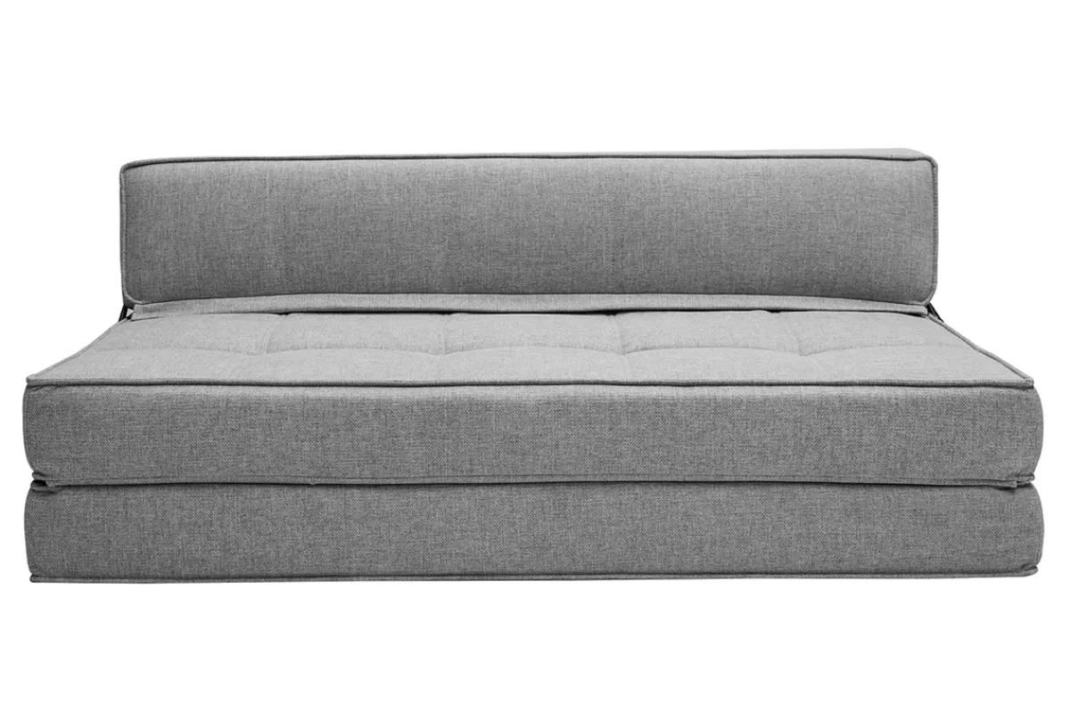 Miliboo Sillones Cama-Sillón cama de 2 plazas de tela gris claro KATY