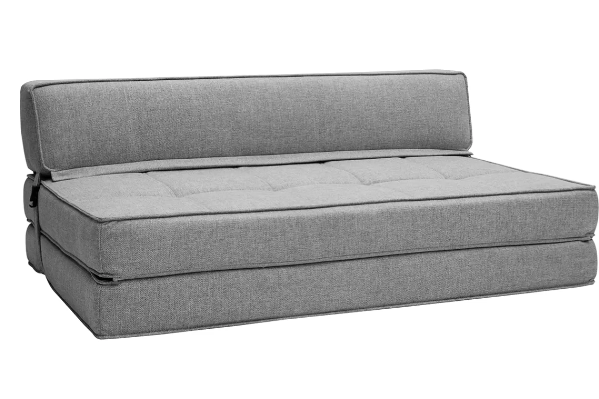 Miliboo Sillones Cama-Sillón cama de 2 plazas de tela gris claro KATY