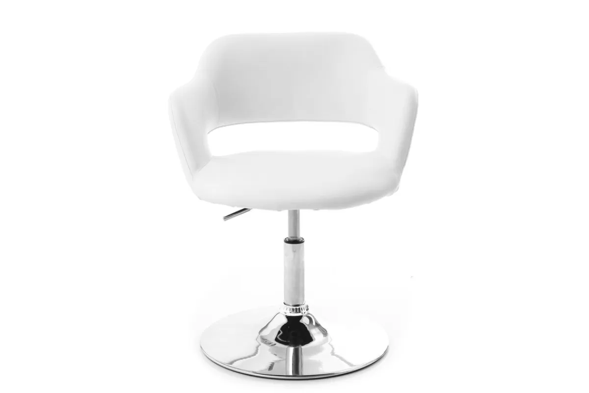 Miliboo Sillones | Silla De Oficina-Sillón de diseño blanco JESSY