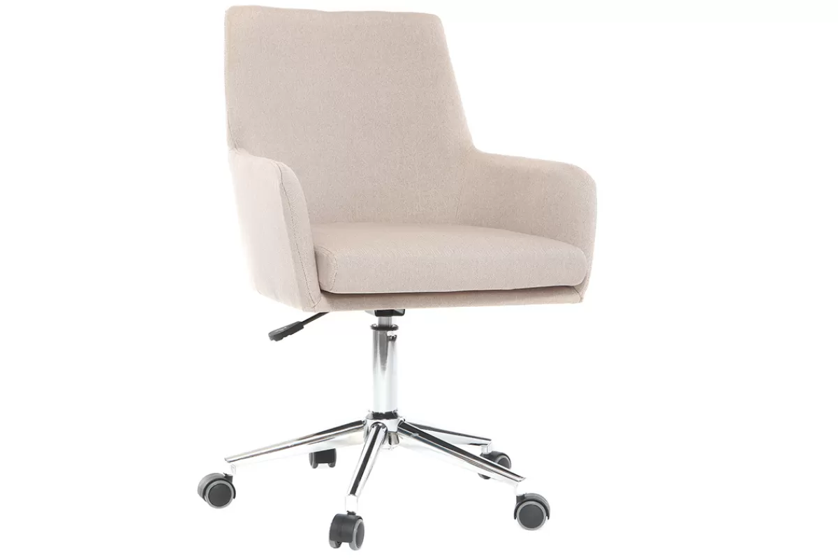 Miliboo Silla De Oficina | Sillón De Oficina A Precios Bajos-Sillón de escritorio diseño tejido natural SHANA