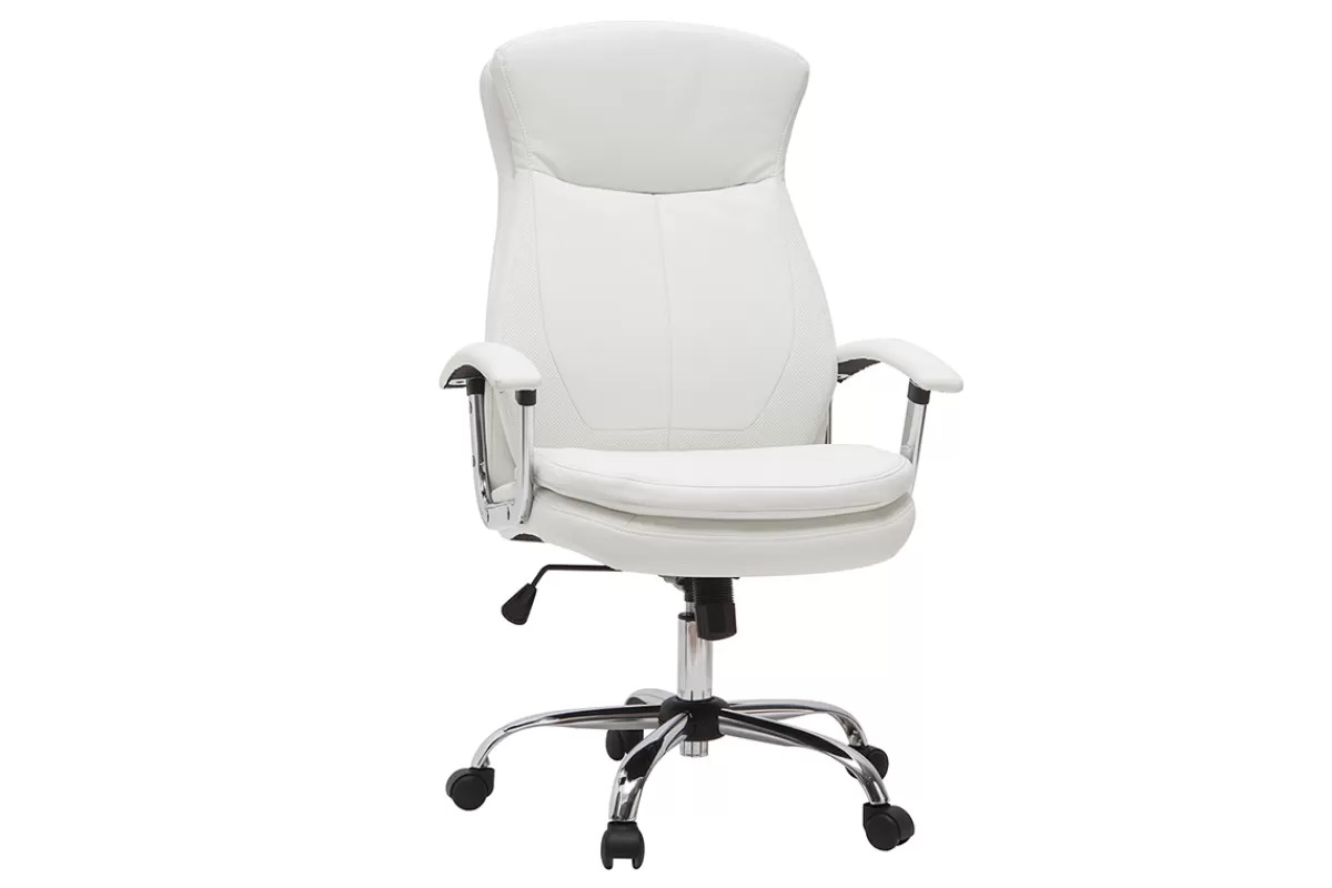 Miliboo Silla De Oficina-Sillón de escritorio moderno blanco WALL STREET