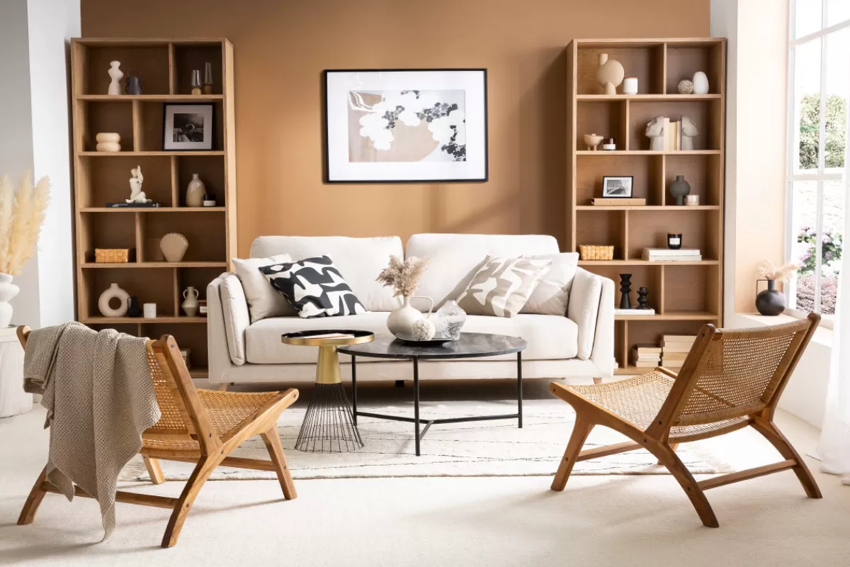 Miliboo Sillones | Sillón-Sillón de teca y ratán natural HAMMA