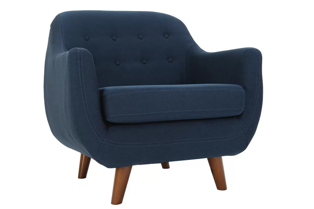 Miliboo Sillones | Sillón-Sillón diseño azul YNOK