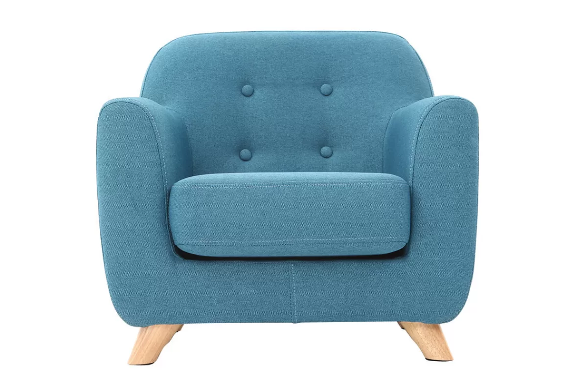 Miliboo Sillón Niño-Sillón infantil nórdico azul NORKID