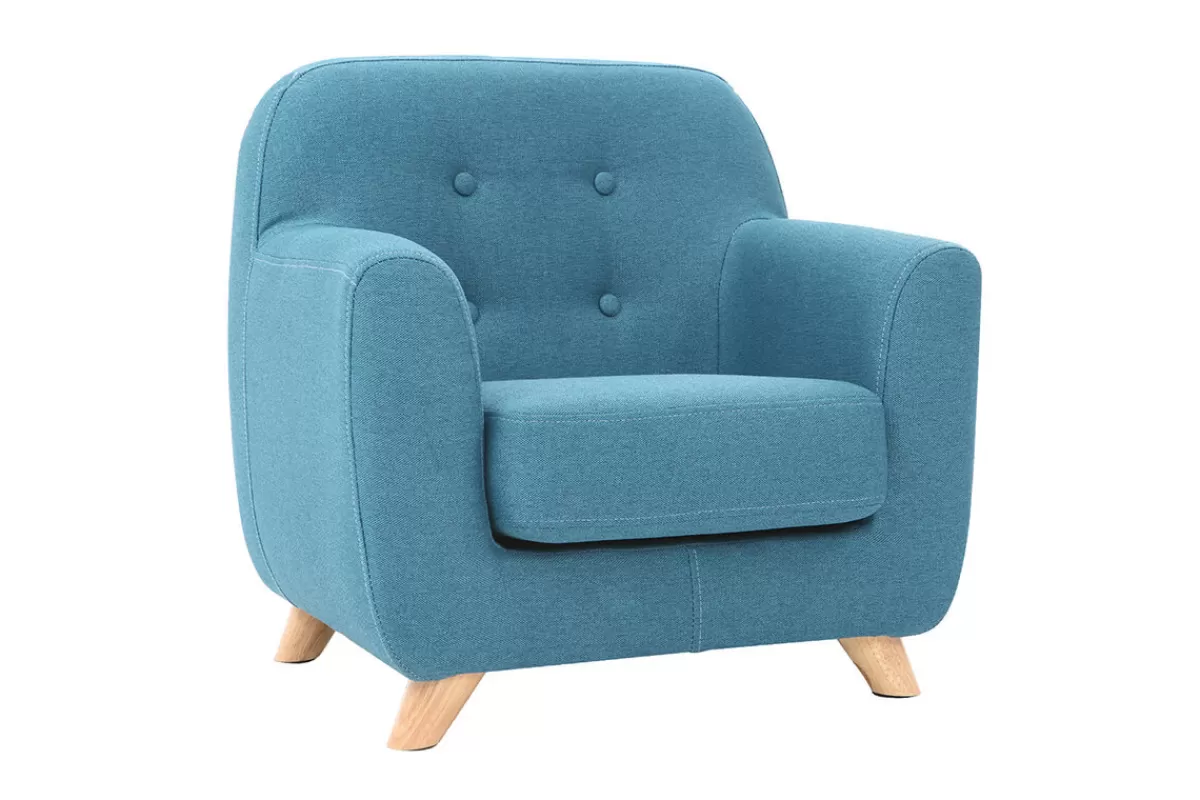 Miliboo Sillón Niño-Sillón infantil nórdico azul NORKID