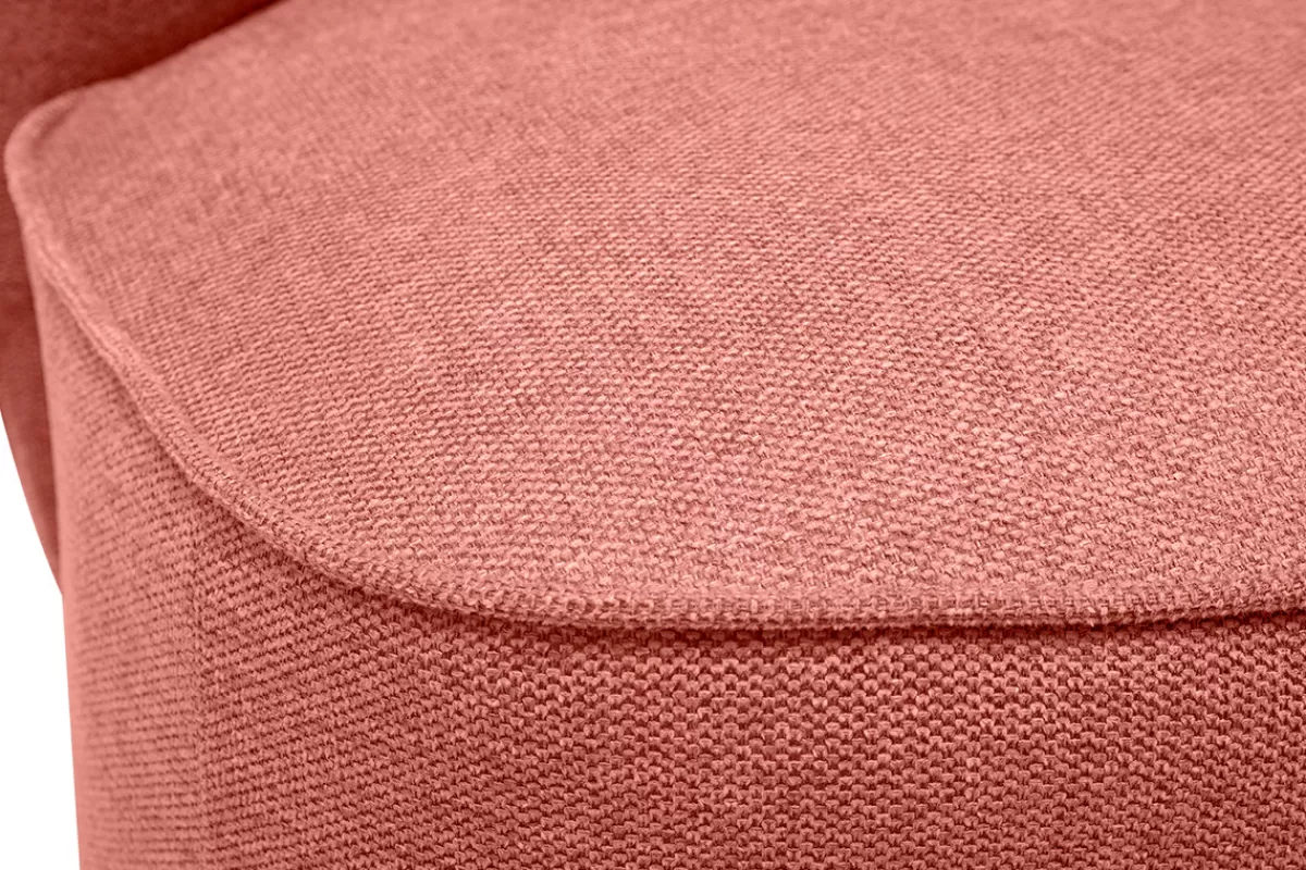 Miliboo Sillones | Sillón-Sillón moderno giratorio de tejido efecto aterciopelado texturizado terracota AMBER