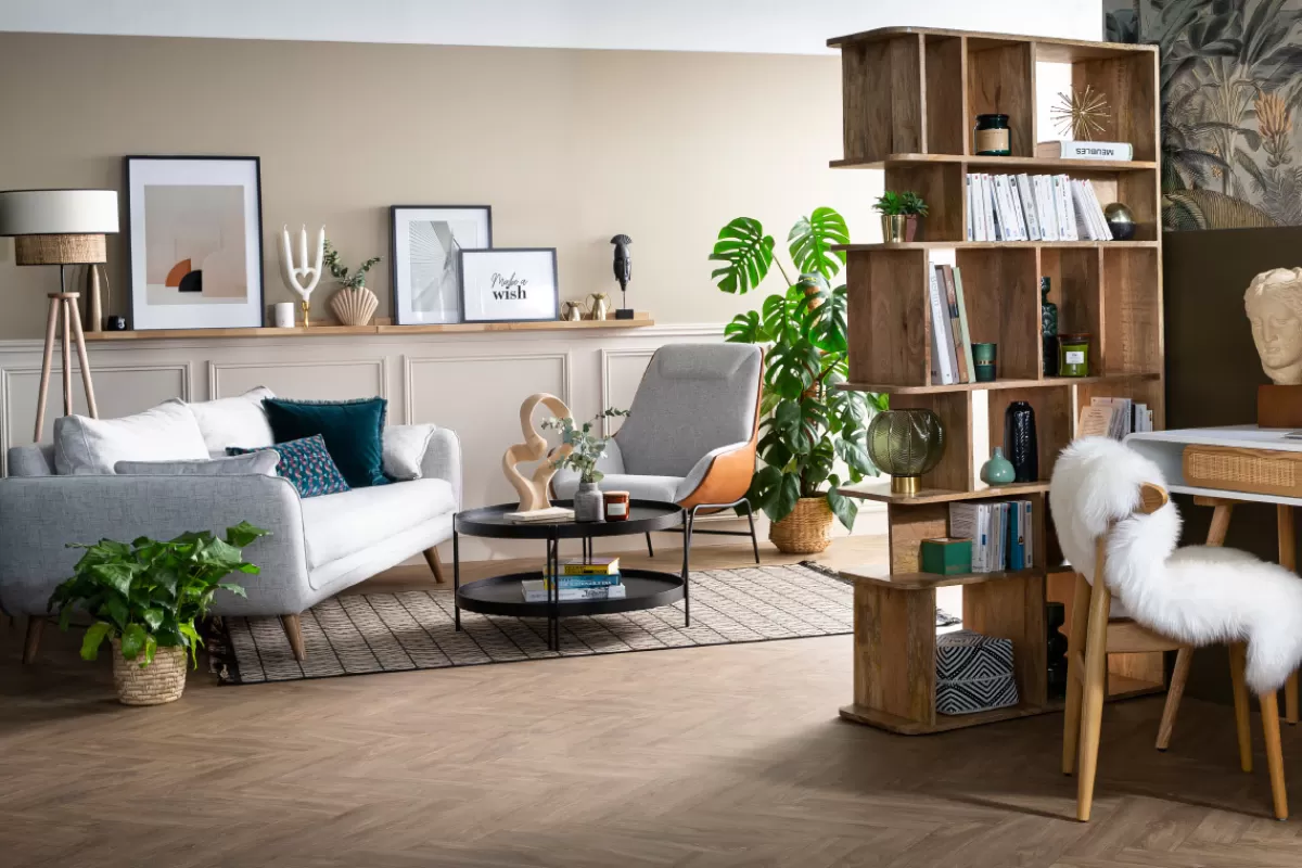 Miliboo Sillones | Sillón-Sillón moderno marrón de tejido efecto aterciopelado texturizado gris oscuro MARCEAU