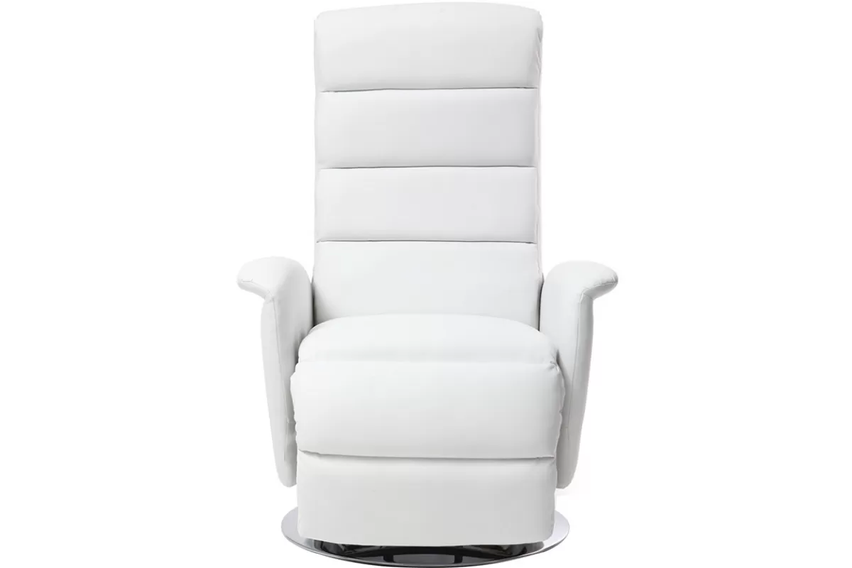 Miliboo Sillones De Relax | Sillón-Sillón relax manual blanco NELSON