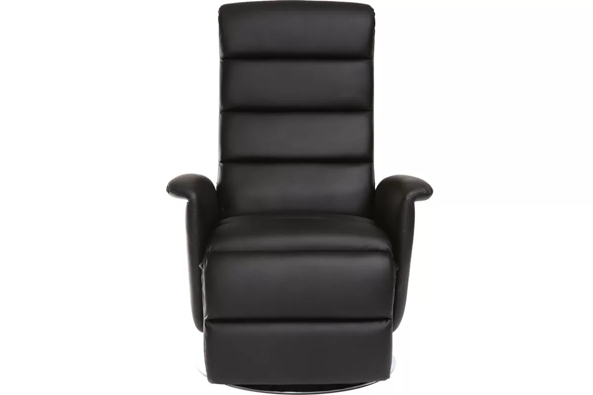 Miliboo Sillones De Relax | Sillón-Sillón relax manual negro NELSON