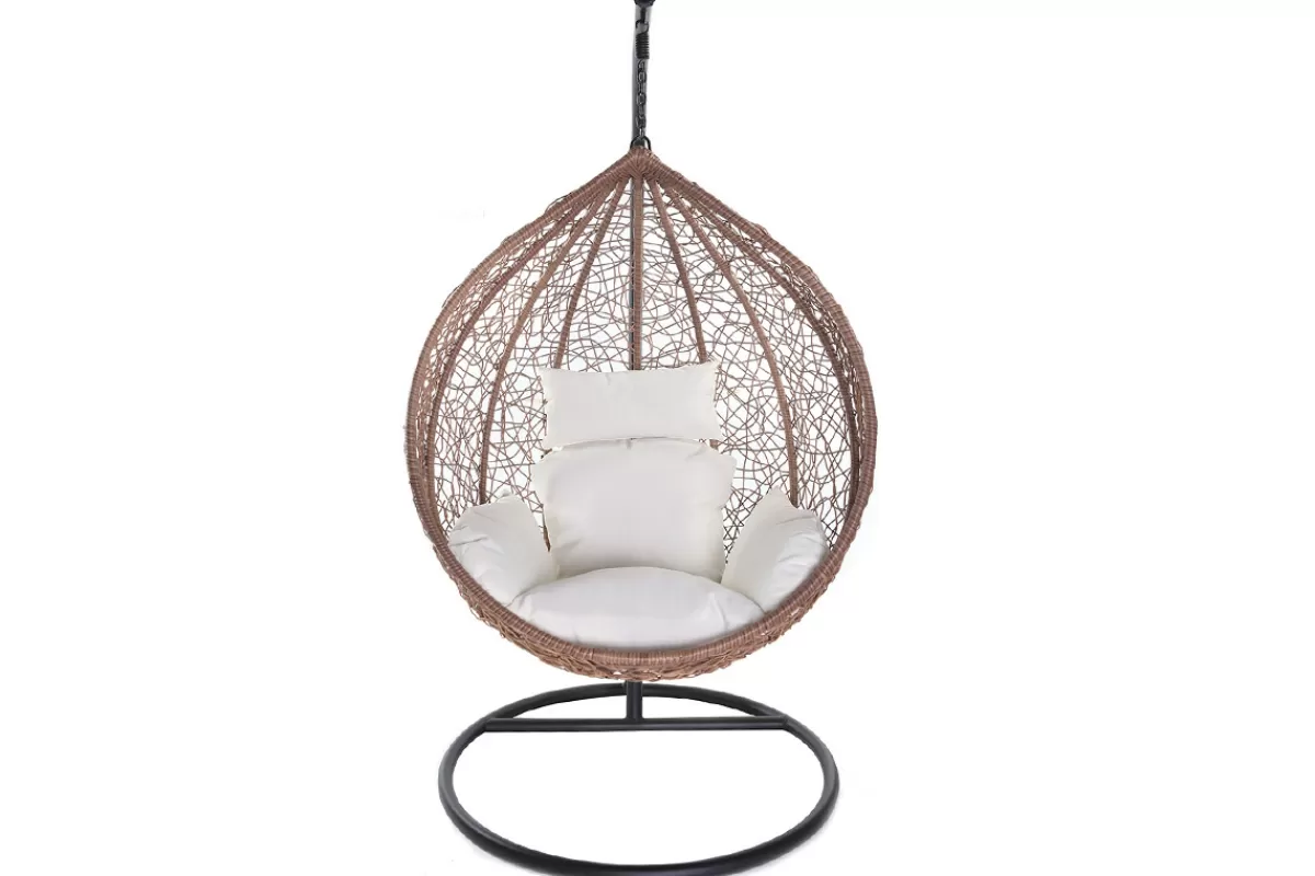 Miliboo Sillones | Sillón-Sillón suspendido huevo resina color natural MOJO