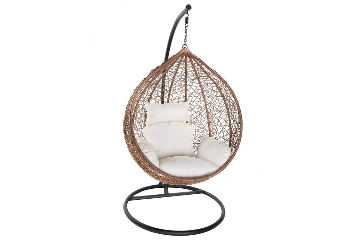 Miliboo Sillones | Sillón-Sillón suspendido huevo resina color natural MOJO