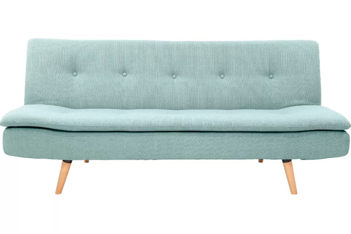 Miliboo Sofá Cama-Sofá convertible diseño escandinavo 3 plazas azul lago SENSO