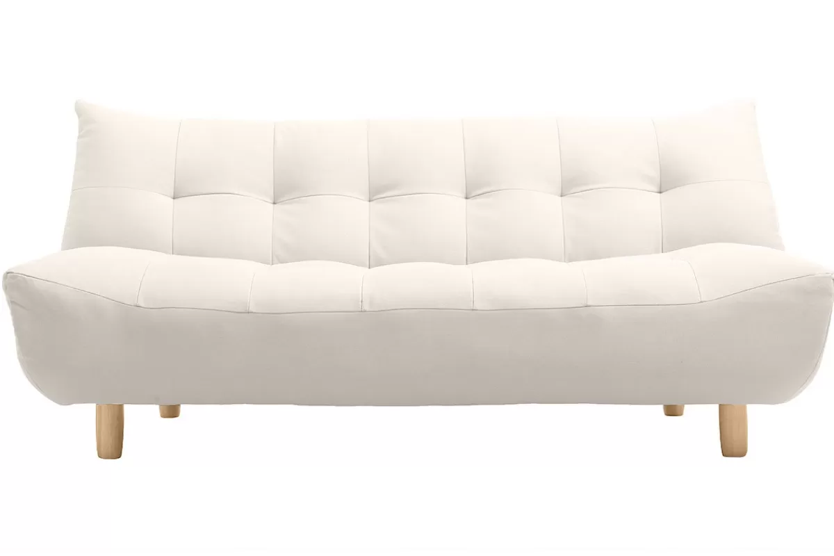 Miliboo Sofá Cama-Sofá convertible diseño escandinavo natural YUMI