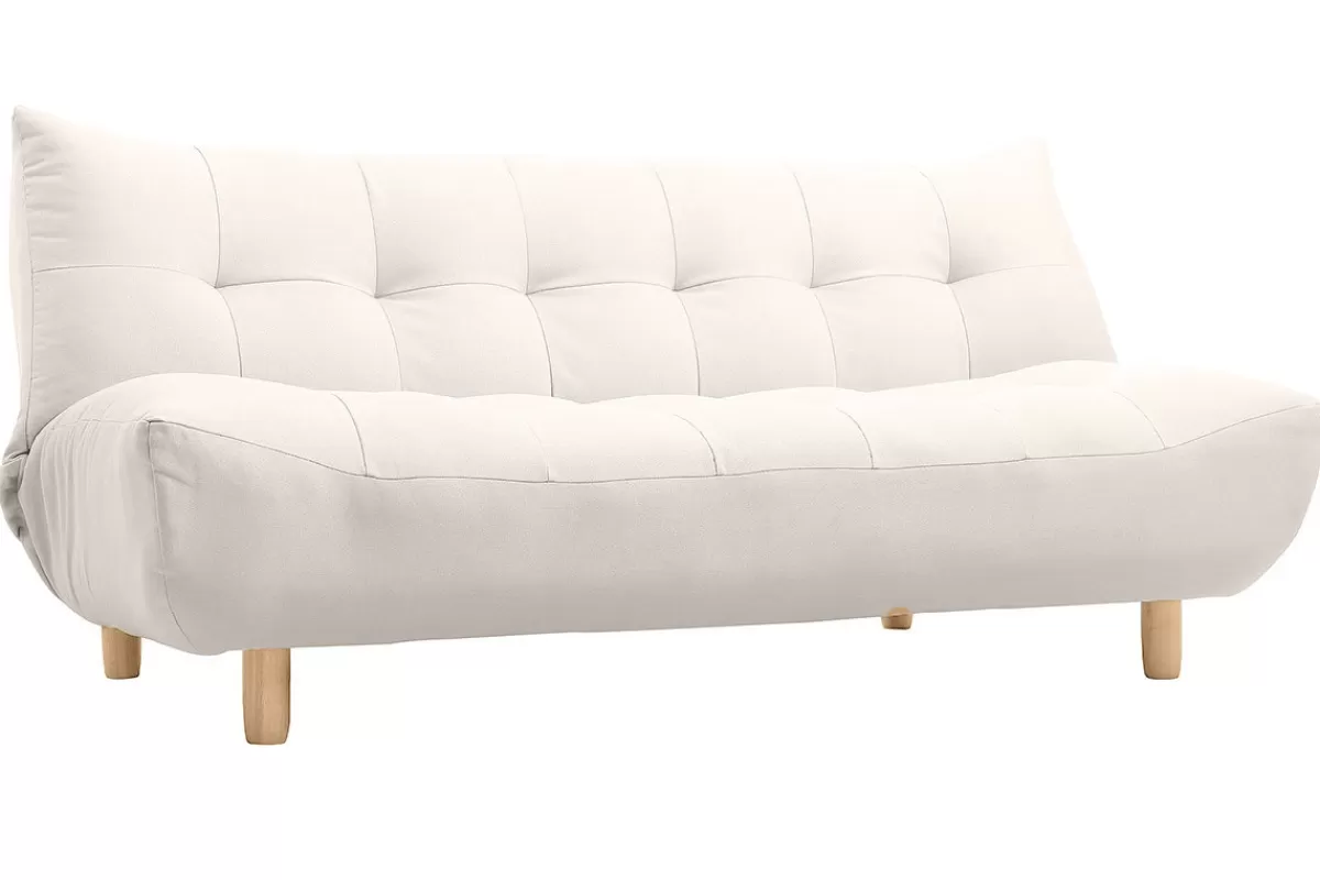 Miliboo Sofá Cama-Sofá convertible diseño escandinavo natural YUMI