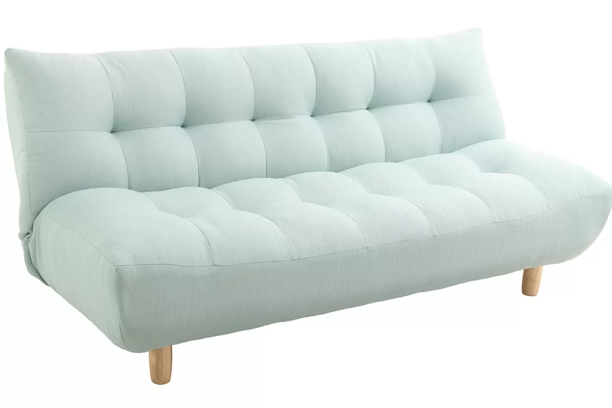 Miliboo Sofá Cama-Sofá convertible diseño escandinavo verde agua YUMI