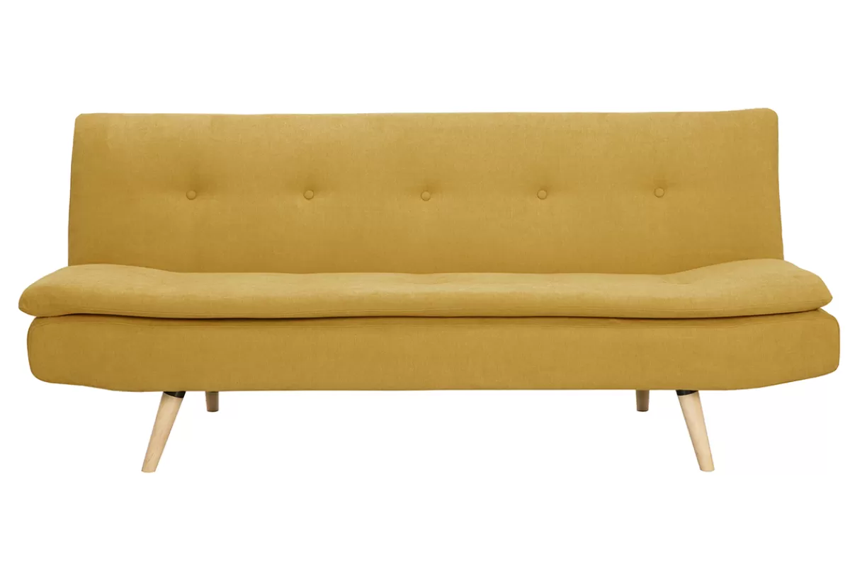 Miliboo Sofá Cama-Sofá convertible nórdico 3 plazas amarillo SENSO