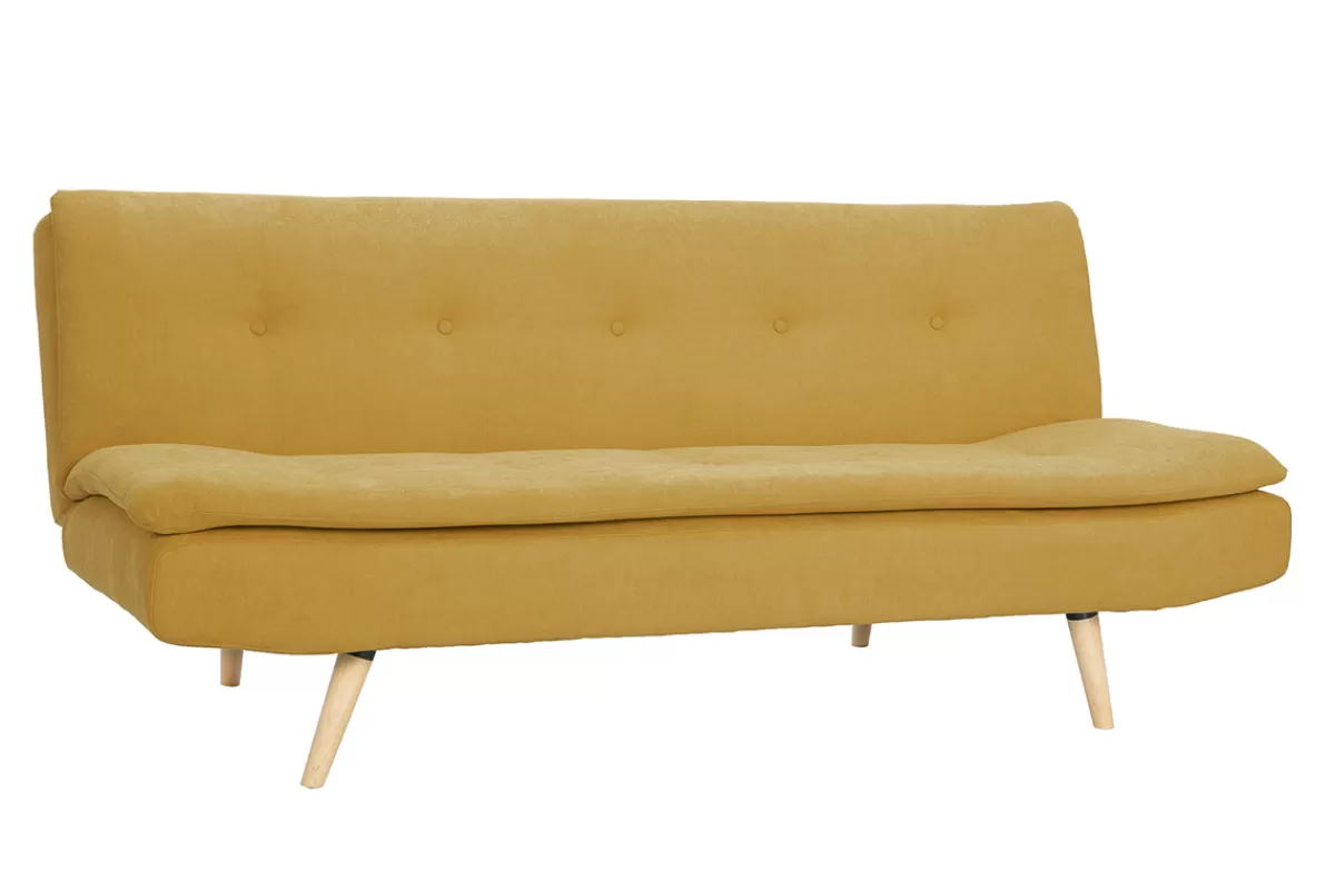 Miliboo Sofá Cama-Sofá convertible nórdico 3 plazas amarillo SENSO