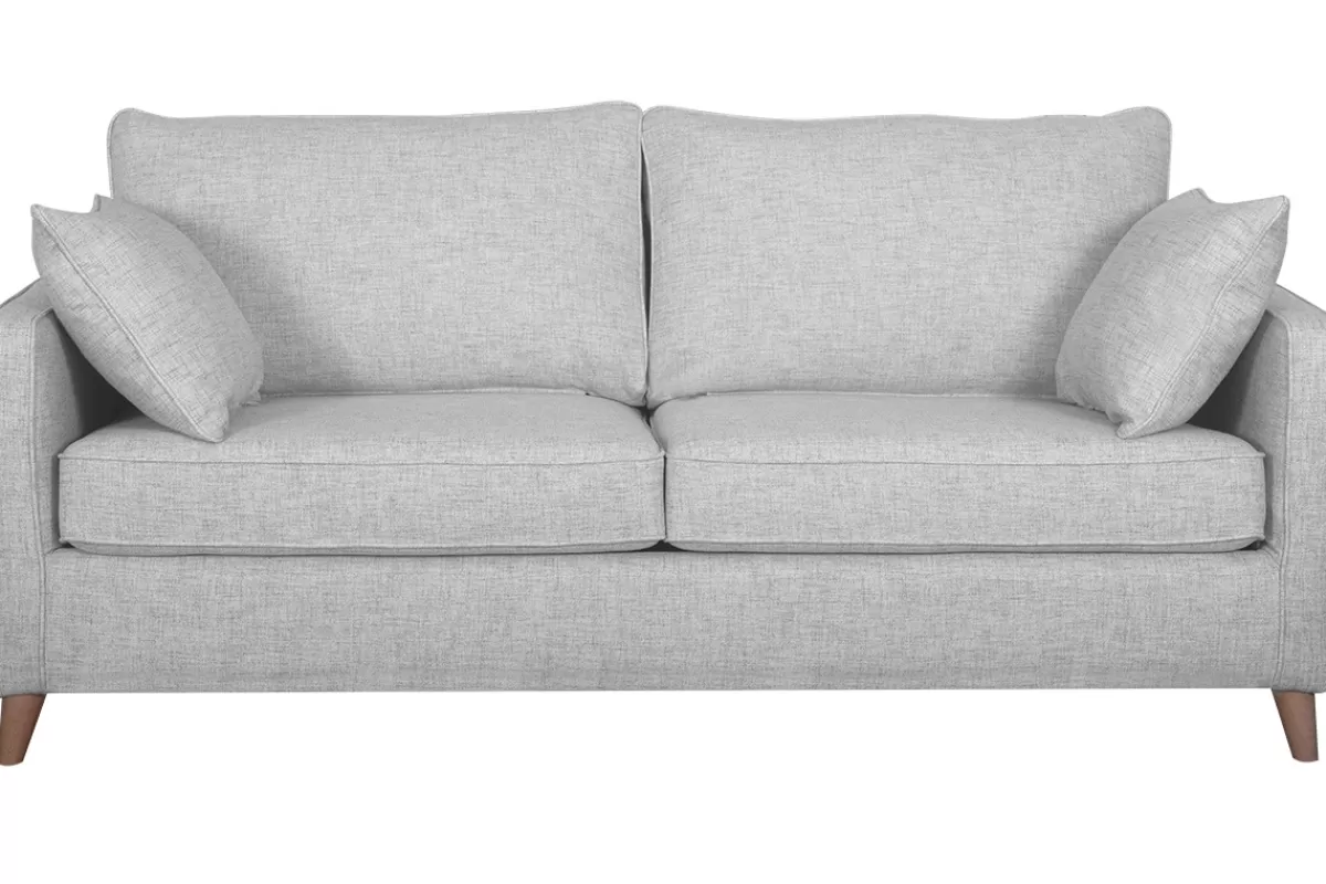 Miliboo Sofá Cama-Sofá convertible nórdico 3 plazas gris claro PAPEL
