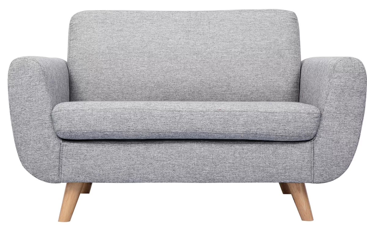 Miliboo Sofá De Diseño-Sofá de diseño 2 plazas gris PURE
