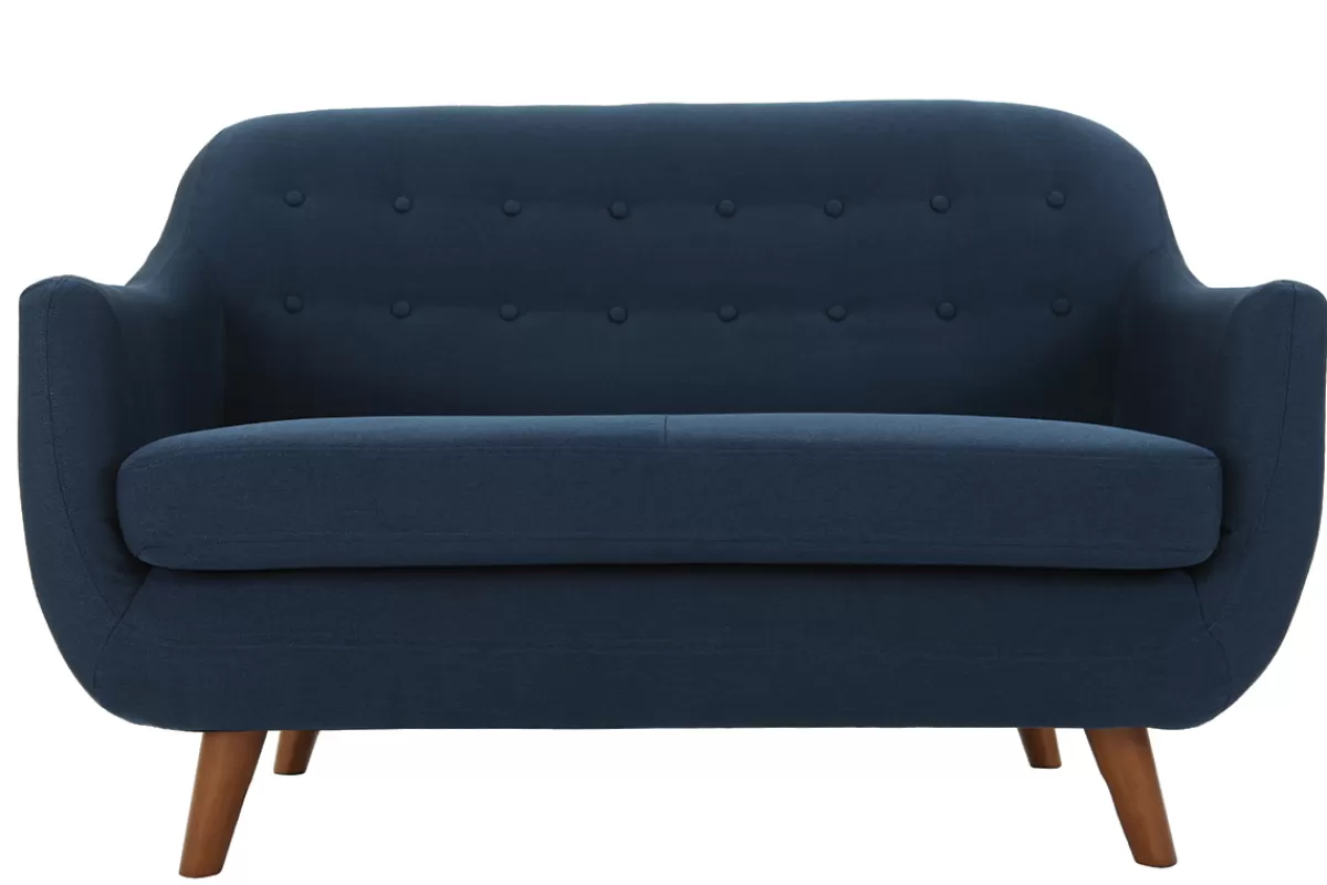 Miliboo Sofá De Diseño-Sofá diseño 2 plazas azul YNOK