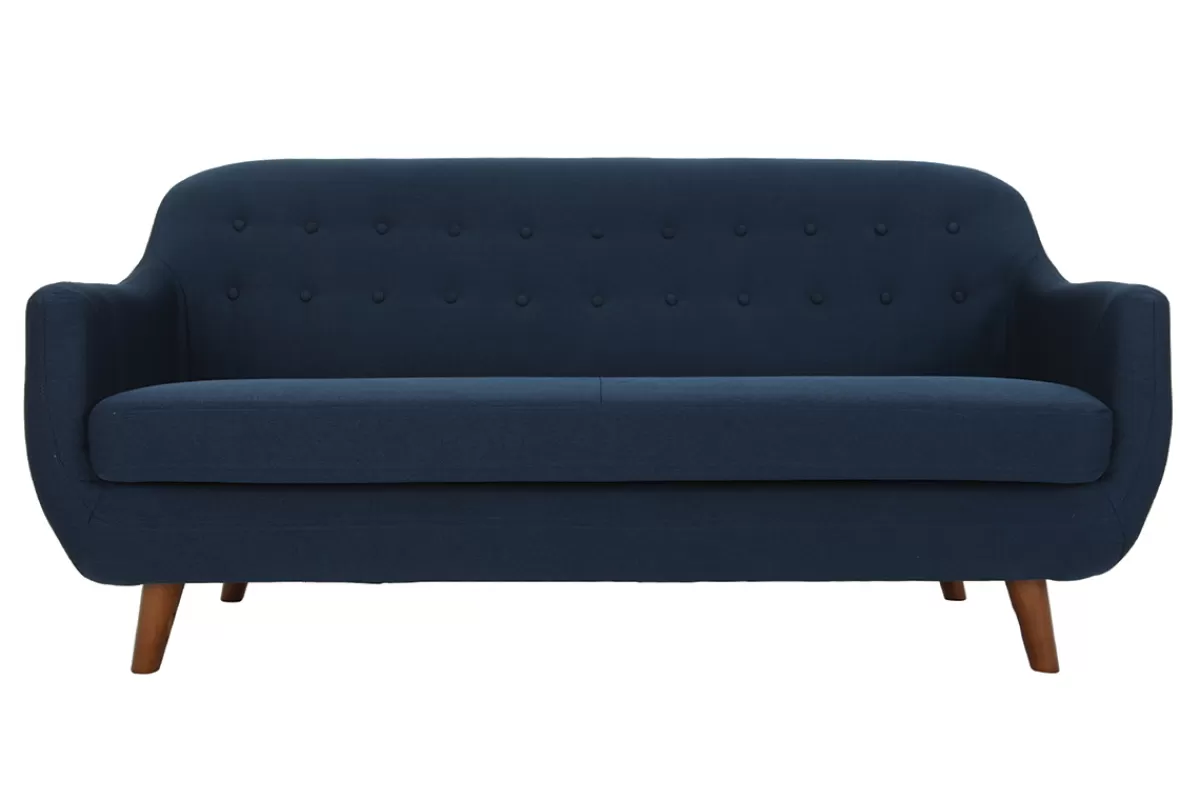 Miliboo Sofá De Diseño-Sofá diseño 3 plazas azul YNOK