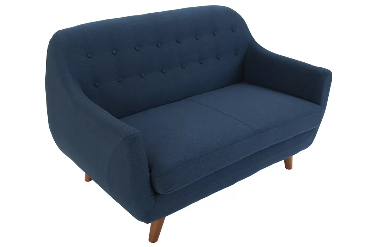 Miliboo Sofá De Diseño-Sofá diseño 2 plazas azul YNOK