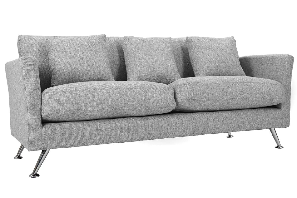 Miliboo Sofá De Diseño-Sofá diseño 3 plazas diseño gris claro VOLUPT