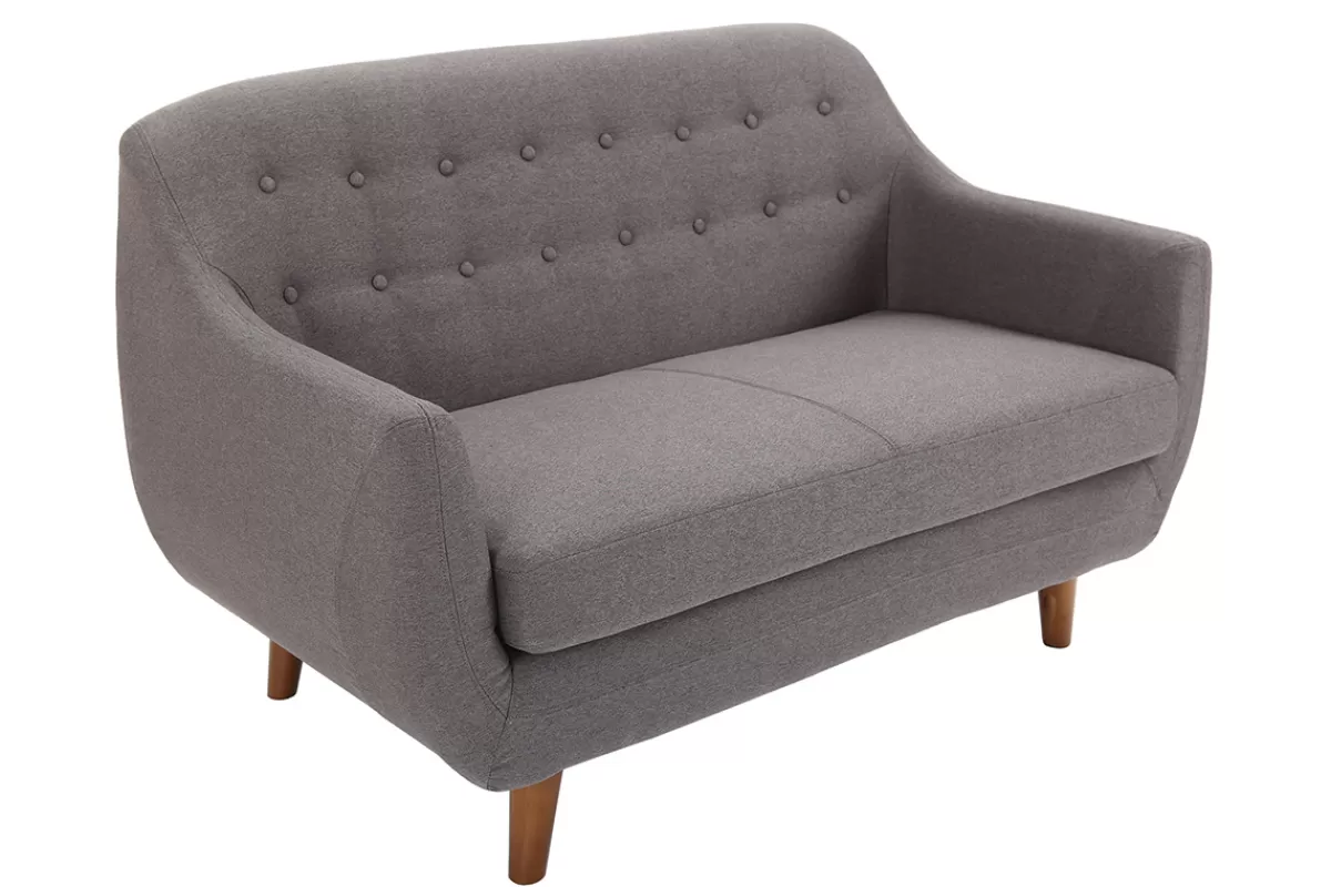 Miliboo Sofá De Diseño-Sofá diseño 2 plazas gris antracita YNOK
