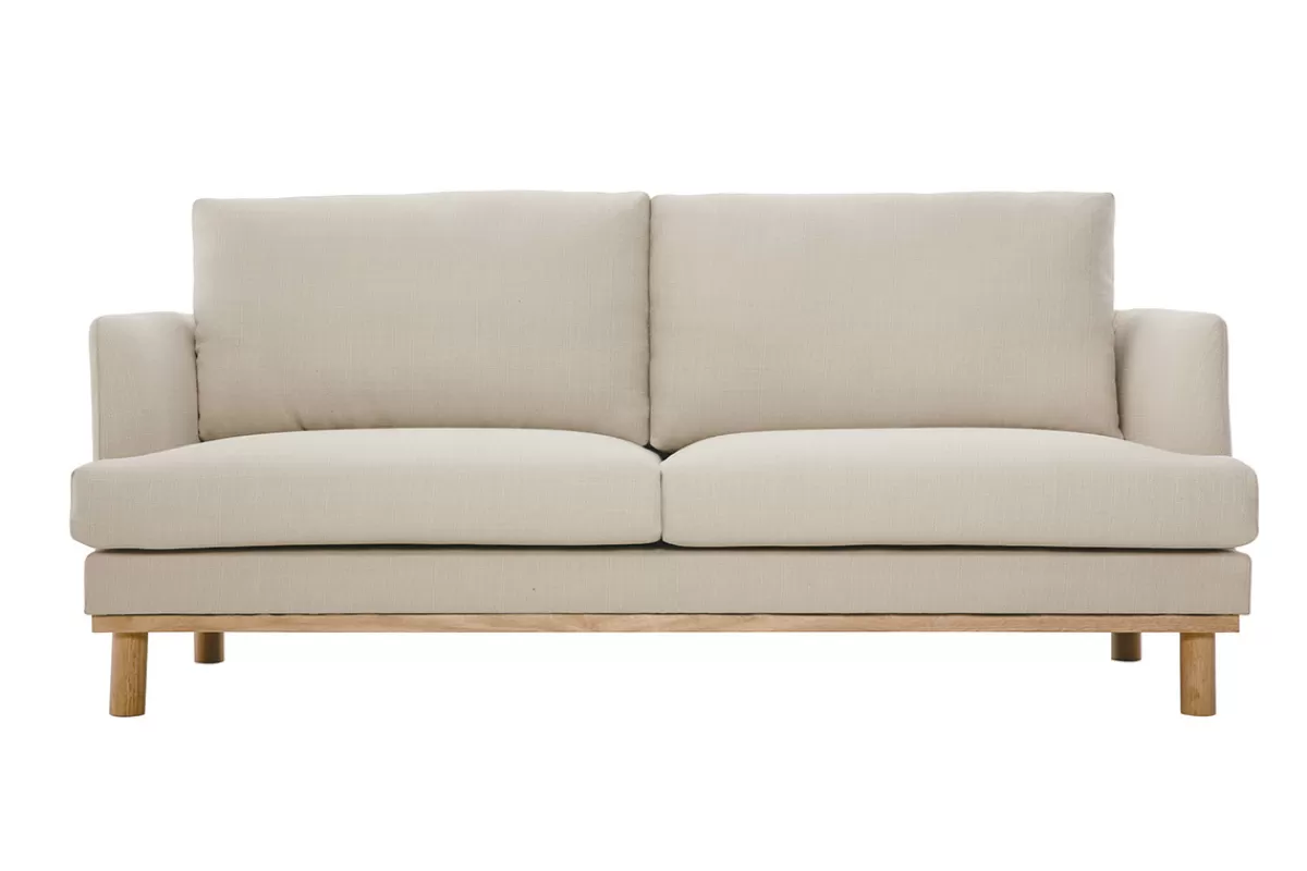 Miliboo Sofá De Diseño-Sofá nórdico 3 plazas beige HOBART
