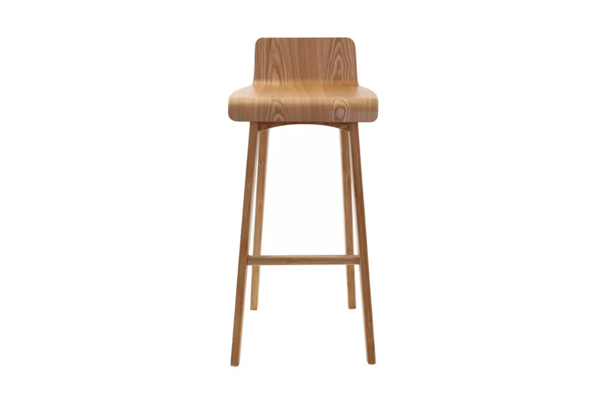 Miliboo Taburetes De Bar-Taburete / silla de bar diseño madera natural escandinavo BALTIK