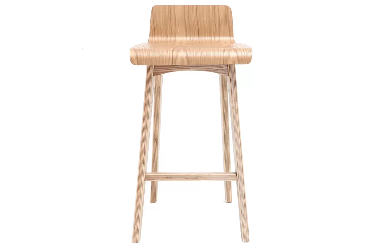 Miliboo Taburetes De Bar-Taburete / Silla de bar escandinavo 65cm fresno BALTIK