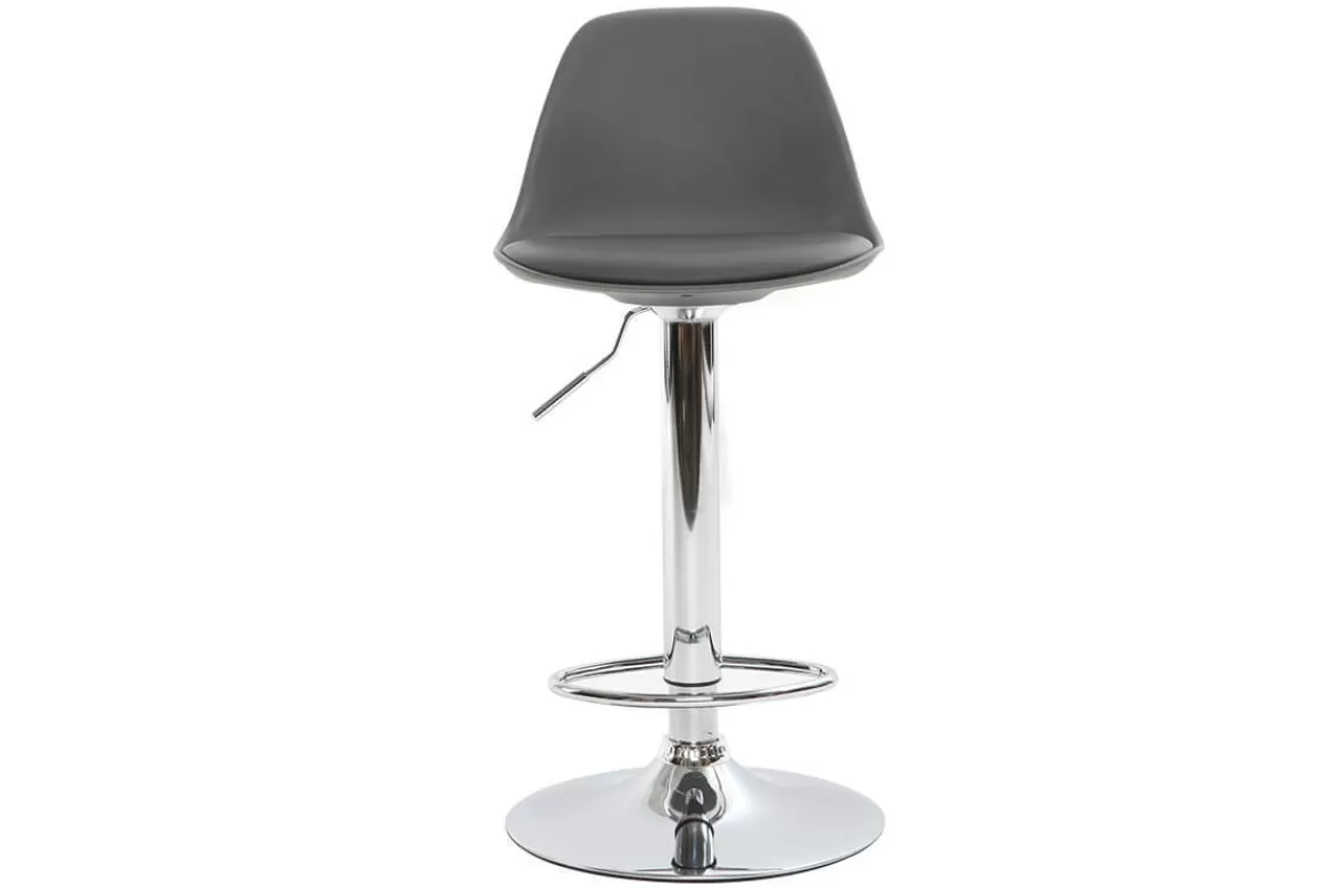 Miliboo Taburetes De Bar-Taburete de bar diseño gris lote de 2 STEEVY