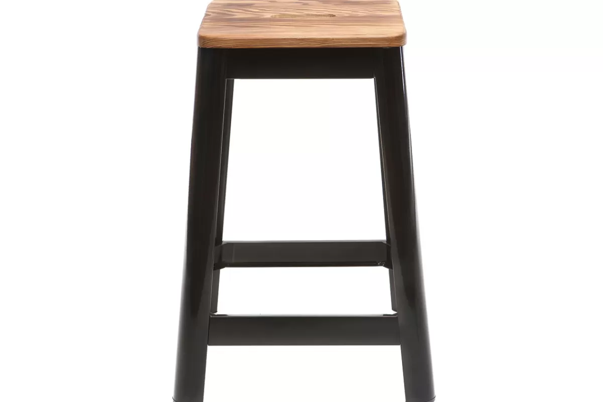 Miliboo Taburetes De Bar-Taburete de bar diseño negro A65cm NICK