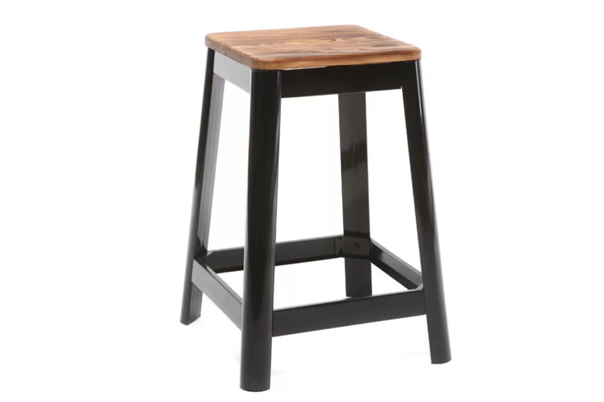 Miliboo Taburetes De Bar-Taburete de bar diseño negro A65cm NICK