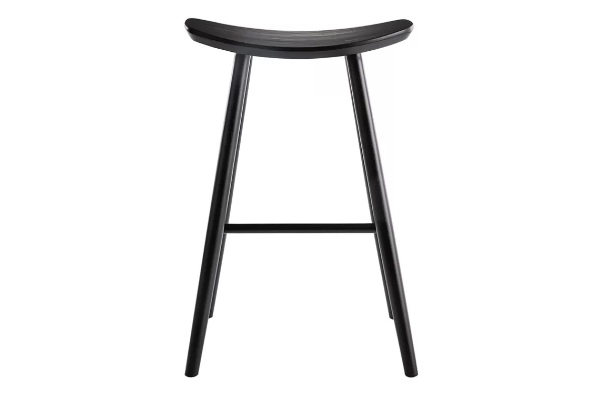 Miliboo Taburetes De Bar-Taburete de bar moderno nogal 72cm DEMORY