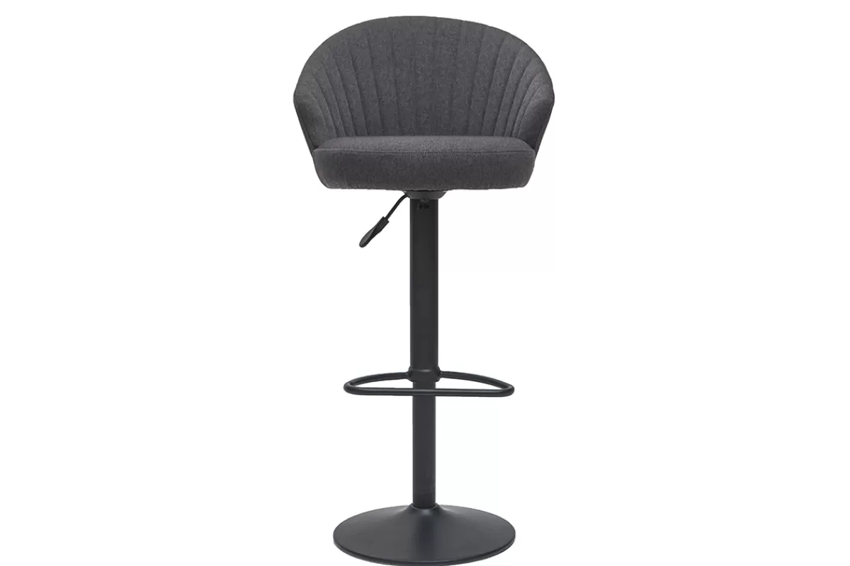 Miliboo Taburetes De Bar-Taburete de bar tejido gris IZAAC