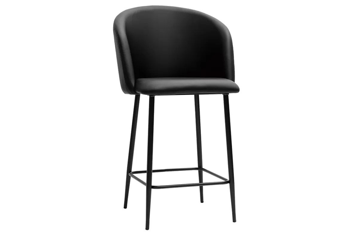 Miliboo Taburetes De Bar-Taburete de cocina de diseño negro 68 cm VANITY