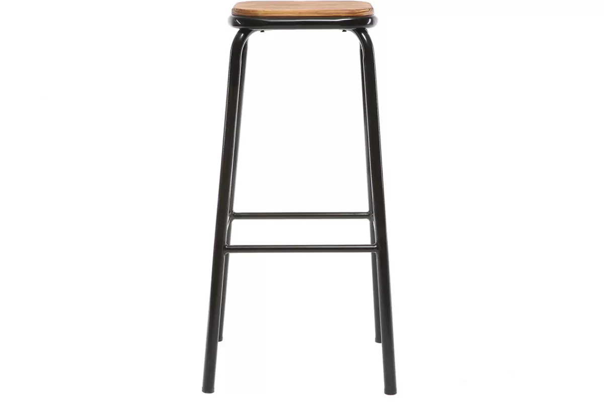 Miliboo Taburetes De Bar-Taburete industrial inox lote de 2 A75cm MEMPHIS