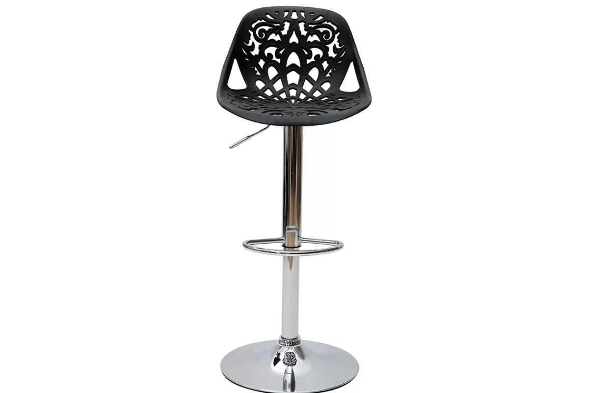Miliboo Taburetes De Bar-Taburetes de bar diseño barroco negro BAROCCA
