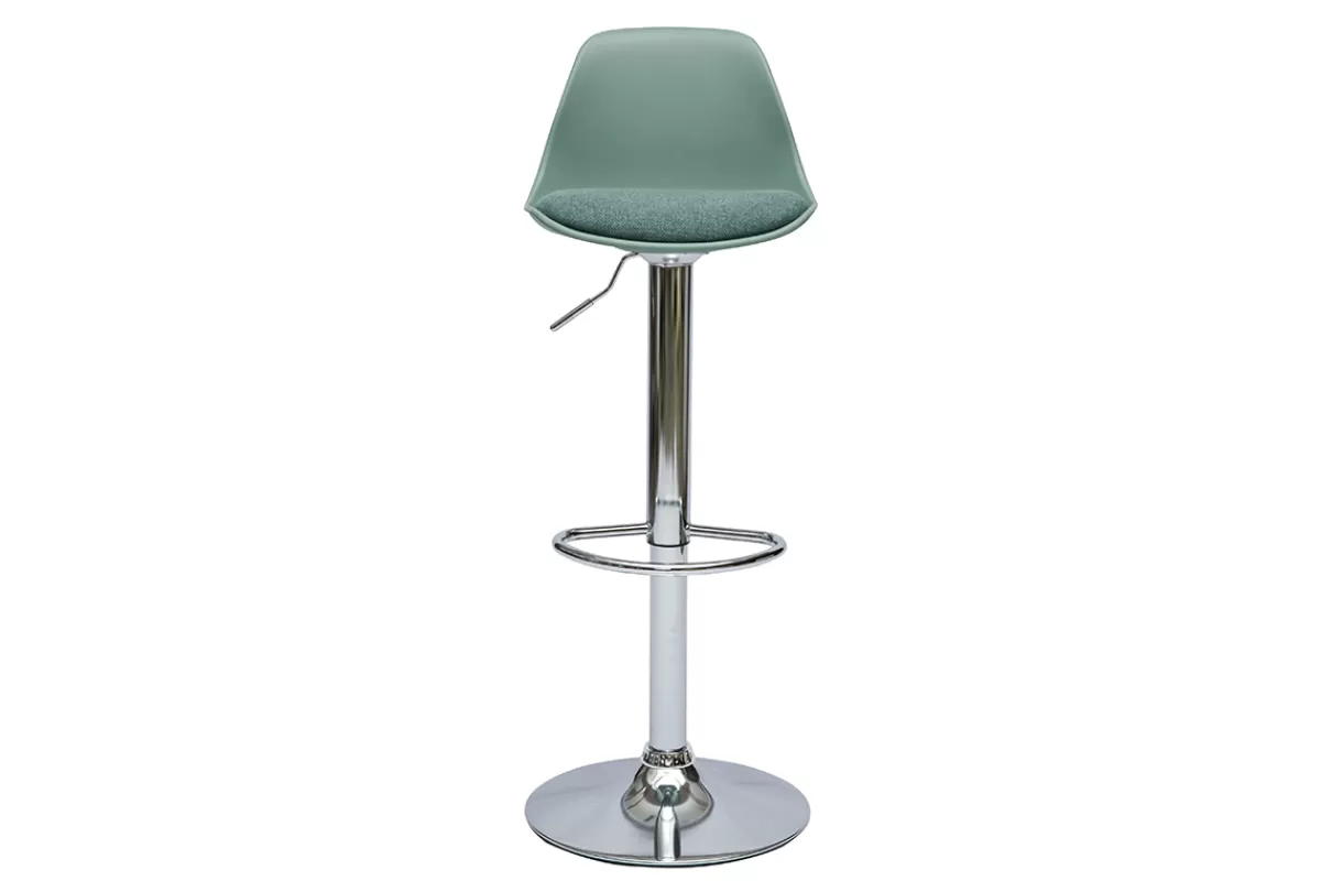Miliboo Taburetes De Bar-Taburetes de bar diseño verde gris (juego de 2) STEEVY